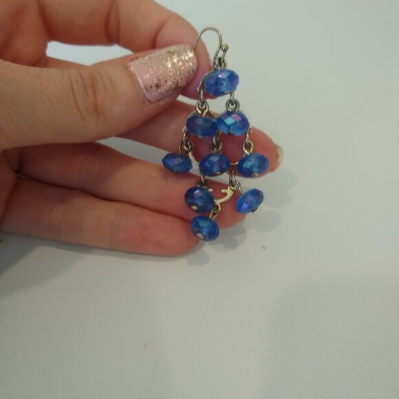 Blue Earrings - Picture 1 of 2